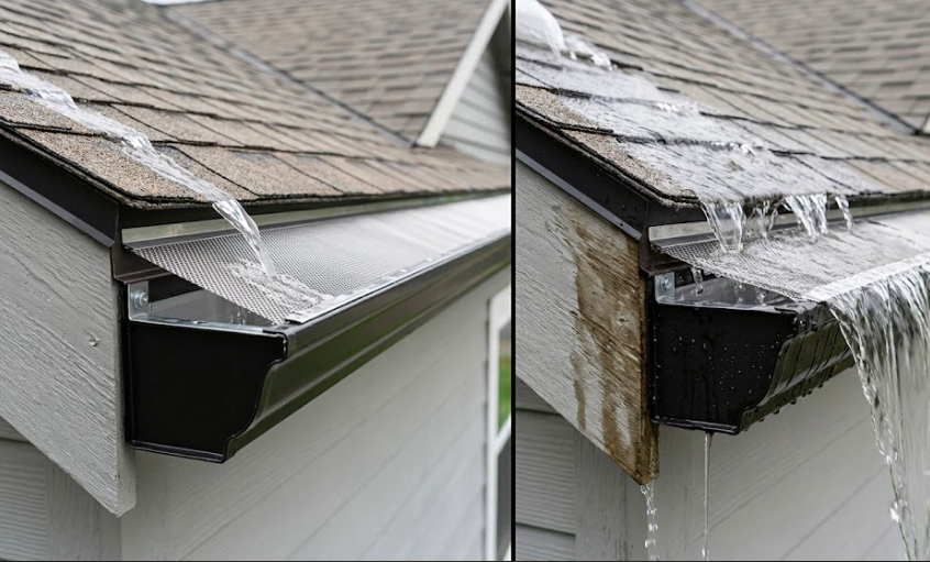 Where Gutter Guards Fall Short on Water Damage Prevention
